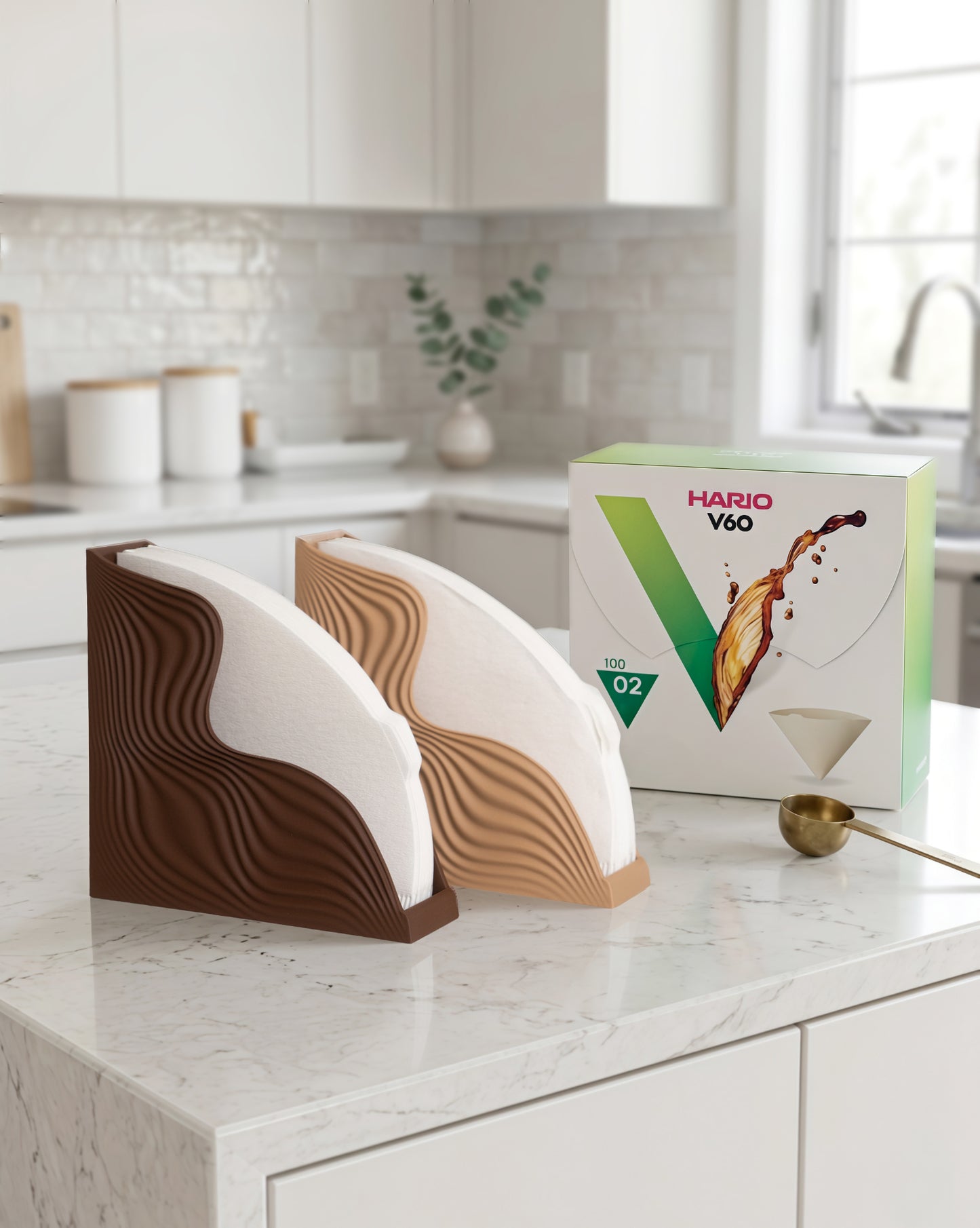 Filter holders with Hario V60 packaging
